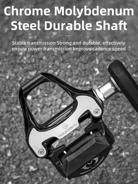 ROCKBROS Pédales de vélo de route SPD-SL Ultra-légères en aluminium Autobloquantes pour une stabilité améliorée