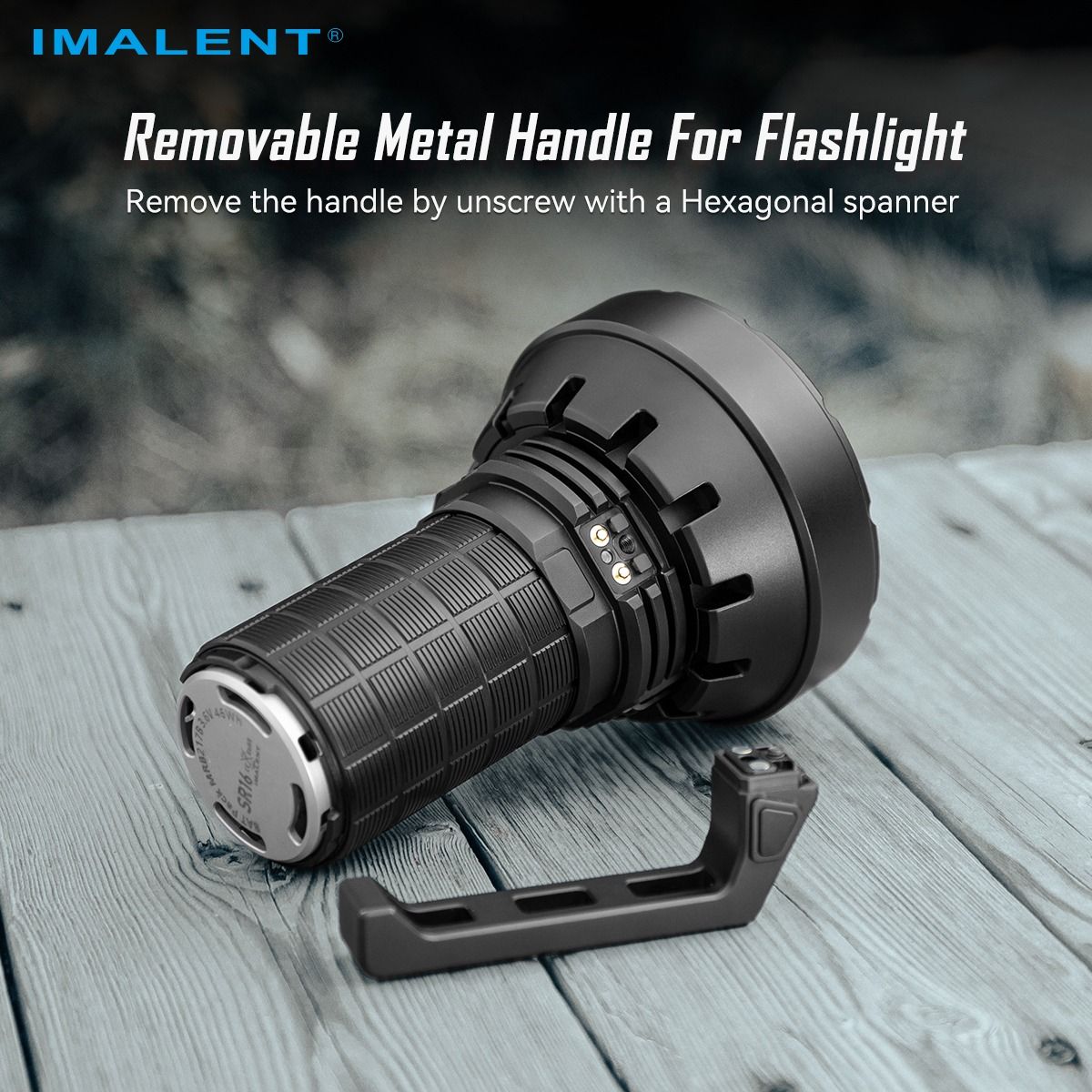 IMALENT SR16: 55000 lumens, 1715 mètres de lumière intense. Idéal pour l'exploration nocturne.