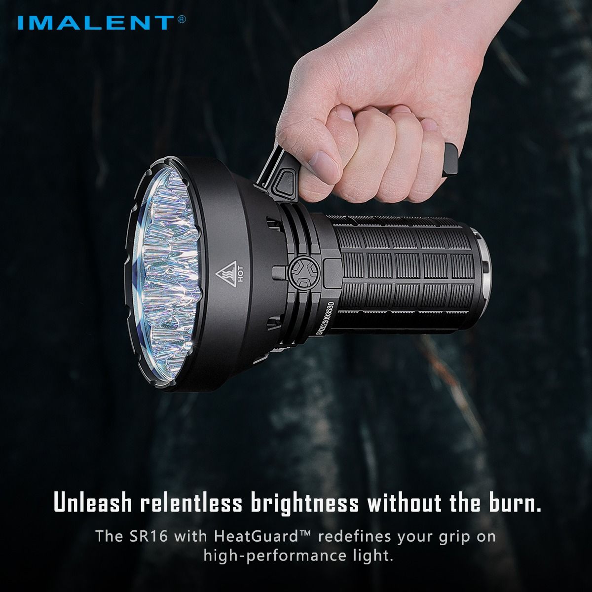 IMALENT SR16: 55000 lumens, 1715 mètres de lumière intense. Idéal pour l'exploration nocturne.