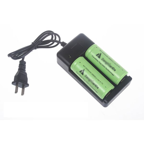 UltraFire Chargeur Double 18650 26650 Chargeur de Batterie Rechargeable Voyage Sécurisé AC 100-240V Compatibilité Universelle