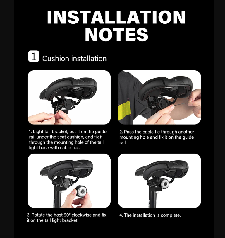 TOWILD TL03Pro Feu Arrière de Vélo LED avec Capteur de Frein Intelligent, Flash Sept Couleurs, Accessoire de Vélo Durable