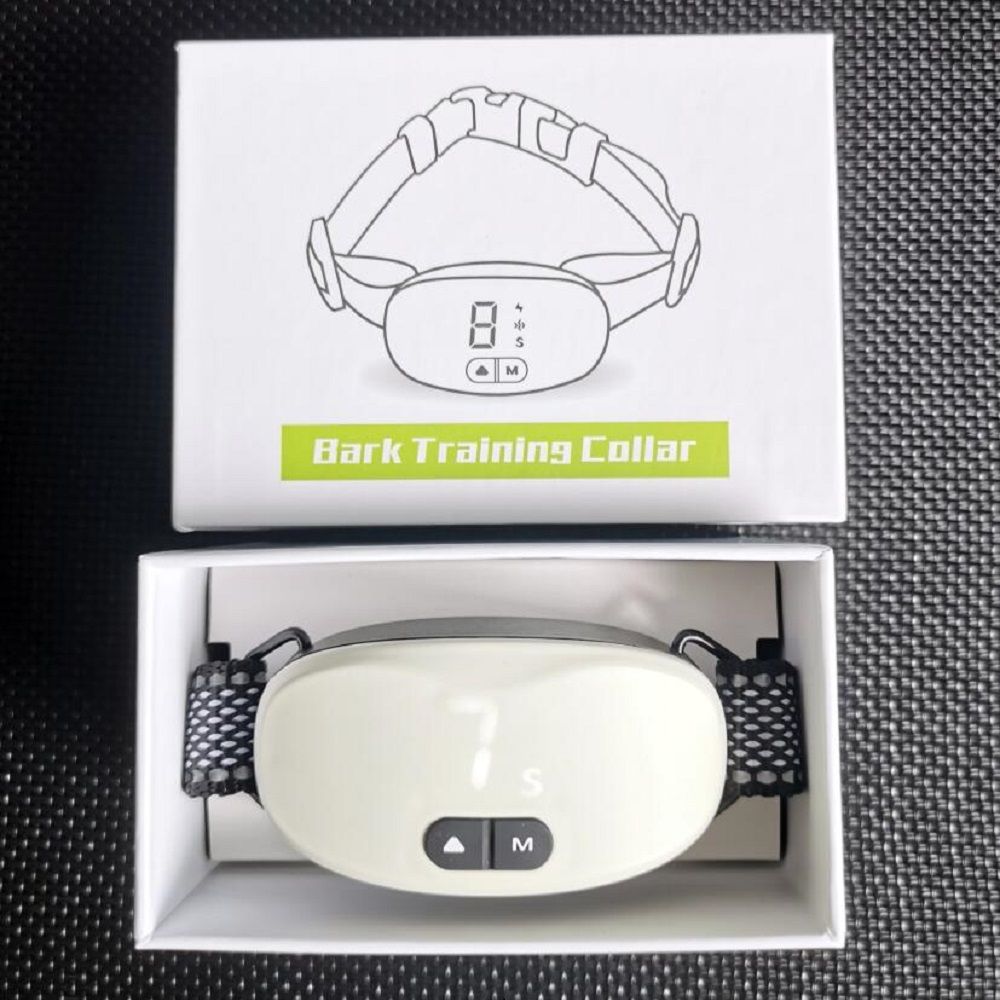 Collier anti-aboiement automatique rechargeable pour chien, efficace, étanche, à double mode d’entraînement