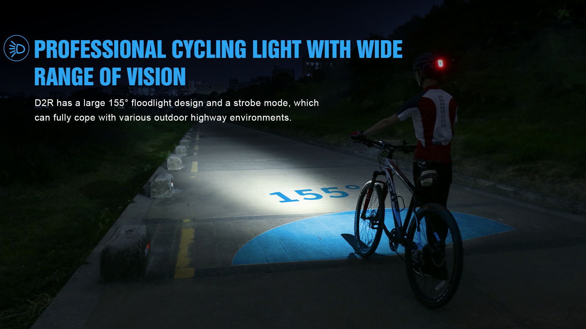 TrustFire D2R Lampe de vélo avant 450LM étanche rechargeable Type-C pour la sécurité et la visibilité