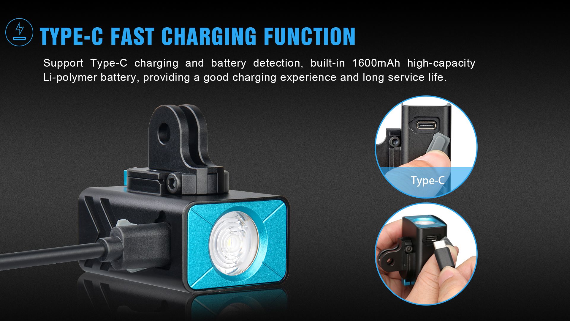 TrustFire D2R Lampe de vélo avant 450LM étanche rechargeable Type-C pour la sécurité et la visibilité