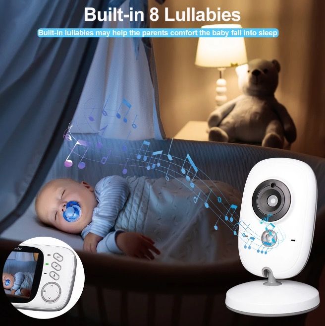 Moniteur vidéo bébé VB603 avec audio bidirectionnel et vision nocturne, outil parental fiable pour la sécurité du nourrisson