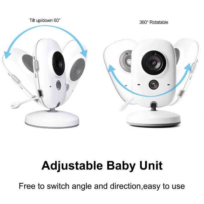 Moniteur vidéo bébé VB603 avec audio bidirectionnel et vision nocturne, outil parental fiable pour la sécurité du nourrisson