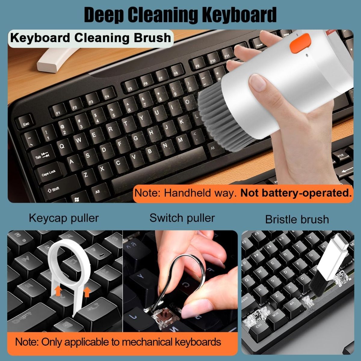 Kit de nettoyage multifonctionnel 20 en 1 pour appareils électroniques, brosse de nettoyage pour clavier, kit de nettoyage pour écouteurs AirPods, outil multi-usage pour nettoyer ordinateur portable, écouteurs, appareil photo, téléphones portables