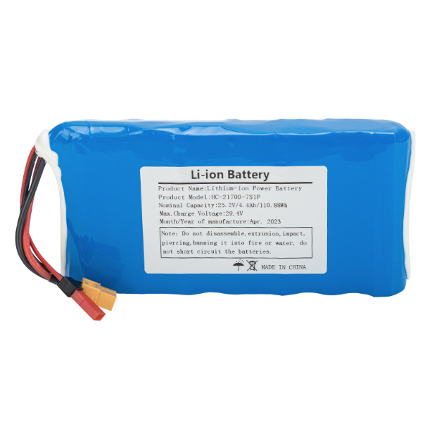 Batterie Li-Ion 21700-7S1P 25.2V 4000-5000mAh compacte pour planche à roulettes sécurité protection surchauffe