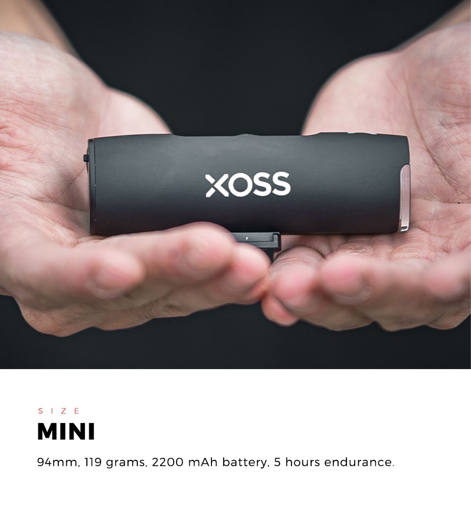 XOSS XL-400 Feu de vélo 400 lumens rechargeable par USB, phare étanche pour le cyclisme urbain et le VTT