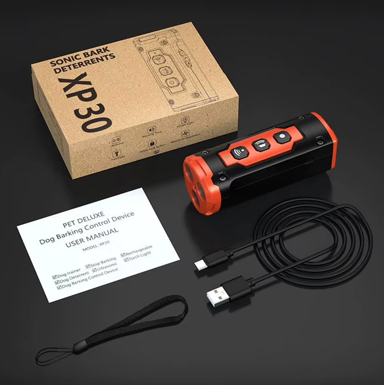 Répulsif pour chien appareil de dressage à ultrasons dispositif anti-aboiements rechargeable formation canine