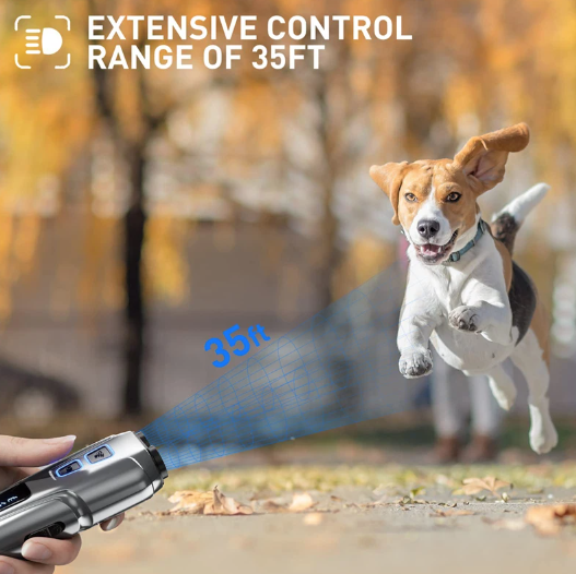 Répulsif Ultrasonique pour Chiens avec LED Entraînement Canin Doux Anti-Aboiement Dispositif de Dissuasion