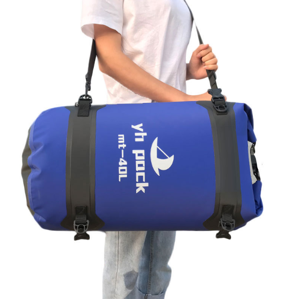 Sac Moto Étanche 40L/80L VTT Roll-Top - Porte-Bagages Arrière & Selle Portable - Rangement Facile