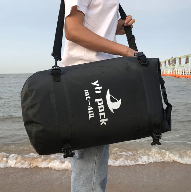 Sac Moto Étanche 40L/80L VTT Roll-Top - Porte-Bagages Arrière & Selle Portable - Rangement Facile