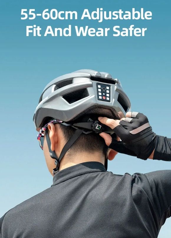 ROCKBROS Casque de vélo Feu arrière LED Design ultraléger Rechargeable Équipement de sécurité cyclisme pour Route VTT