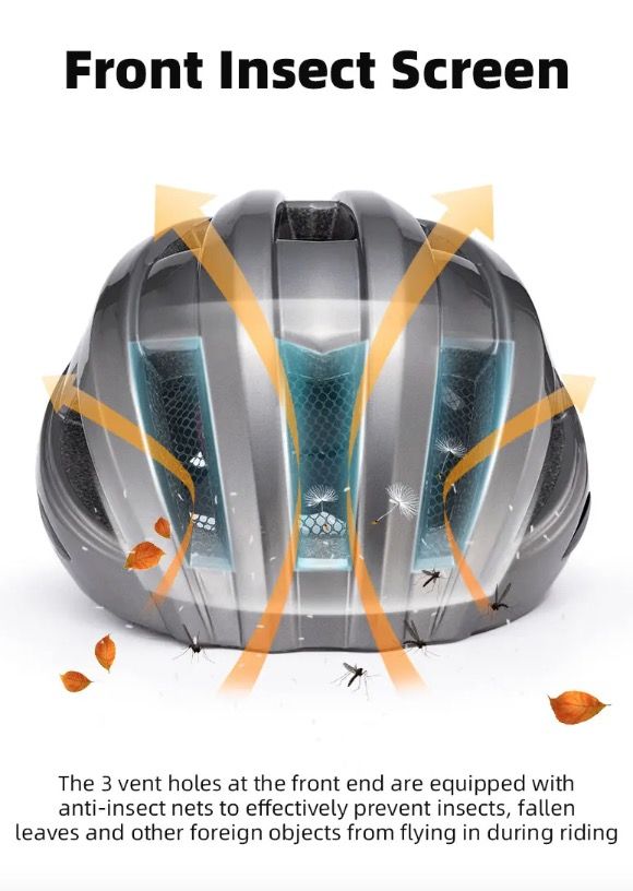 ROCKBROS Casque de vélo Feu arrière LED Design ultraléger Rechargeable Équipement de sécurité cyclisme pour Route VTT