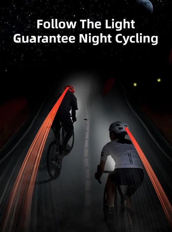 ROCKBROS Casque de vélo Feu arrière LED Design ultraléger Rechargeable Équipement de sécurité cyclisme pour Route VTT